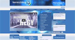 Desktop Screenshot of keresztenytv.hu